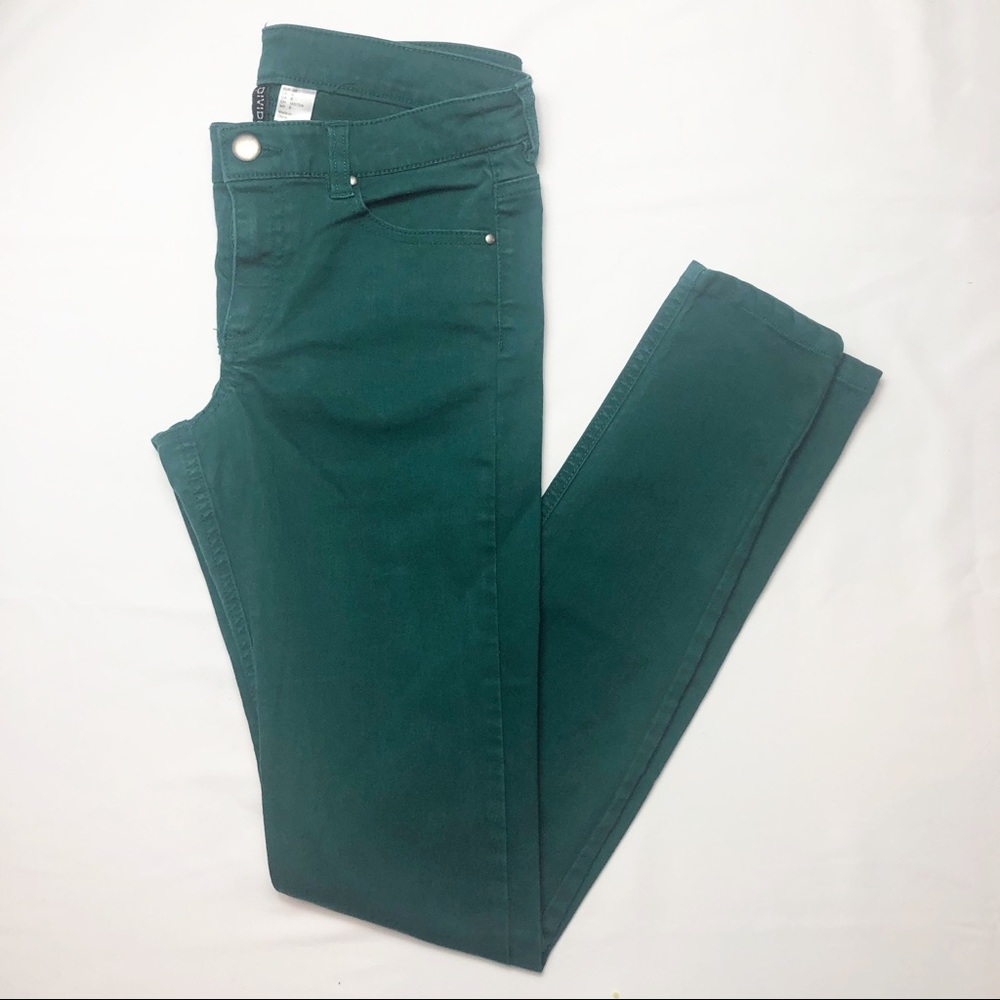 Divided by H&M green skinny jeans size 8